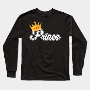 'Prince with Crown' Awesome Costume Halloween Long Sleeve T-Shirt